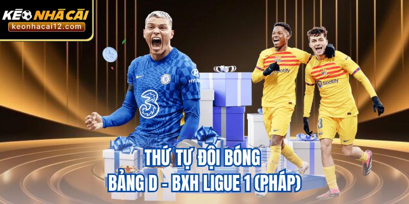 Thứ tự đội bóng bảng D - BXH Ligue 1 (Pháp)